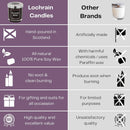 Lochrain Candles of Pure Rose - Large Scented Candle, 100% Pure Soy Wax, Eco Friendly